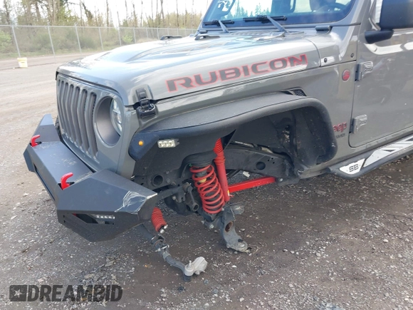 2021 Jeep Wrangler Unlimited Rubicon with VIN 1C4HJXFG9MW531858, listed as a IAAI auction lot 42001095 with 38,240 mi miles and . Bid and sale history available at DreamBid. Image 6.