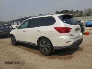 2018 Nissan Pathfinder Platinum z VIN 5N1DR2MN0JC647728, wystawiony jako Copart lot #49918025 z przebiegiem 94 946 mil mil oraz Szkoda całkowita • Salvage title. Historia ofert i sprzedaży dostępna na DreamBid. Obrazek 2.