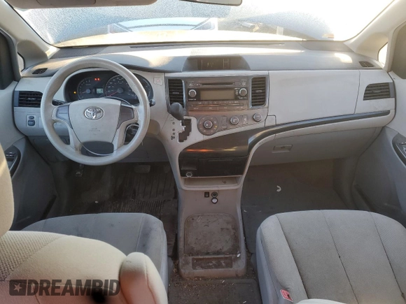 2012 Toyota Sienna with VIN 5TDZK3DC9CS204787, listed as a Copart auction lot 89138125 with 151,131 mi miles and Salvage Title. Bid and sale history available at carsss.com. Image 8.