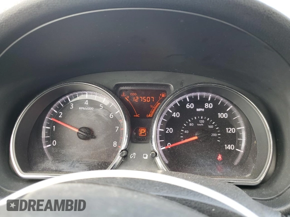 2012 Nissan Versa S with VIN 3N1CN7AP4CL827013, listed as a Copart auction lot 53342115 with 127,507 mi miles and Salvage Title. Bid and sale history available at carsss.com. Image 9.