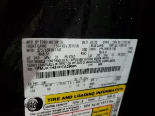 2023 Ford Expedition Max XLT z VIN 1FMJK1H84PEA29685, wystawiony jako Copart lot #45220135 z przebiegiem 44 242 mil mil oraz Szkoda całkowita • Salvage title. Historia ofert i sprzedaży dostępna na DreamBid. Obrazek 14.