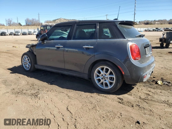2015 MINI Hardtop 4 Door S with VIN WMWXU3C54F2B57524, listed as a Copart auction lot 45296125 with 56,001 mi miles and Salvage title. Bid and sale history available at DreamBid. Image 2.