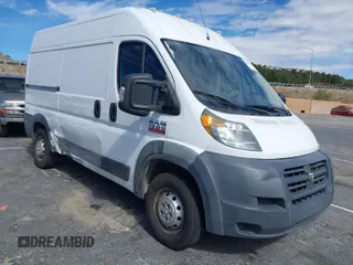 2017 Ram ProMaster Cargo with VIN 3C6TRVBG3HE516650, listed as a IAAI auction lot 41607687 with 158,920 mi miles. Bid and sale history available at carsss.com. Image 1.