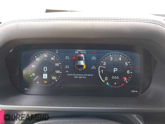 2021 Land Rover Defender X-Dynamic SE with VIN SALE27RUXM2036859, listed as a IAAI auction lot 42096240 with 79,959 mi miles and . Bid and sale history available at DreamBid. Image 7.