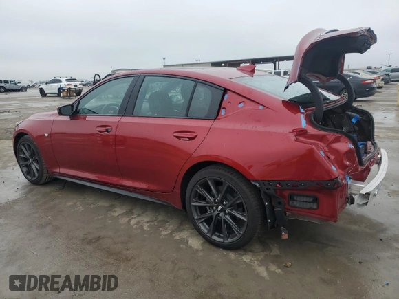 2024 Cadillac CT5 Sport z VIN 1G6DP5RKXR0116305, wystawiony jako Copart lot #44306555 z przebiegiem 953 mil mil oraz Szkoda całkowita • Salvage title. Historia ofert i sprzedaży dostępna na DreamBid. Obrazek 2.