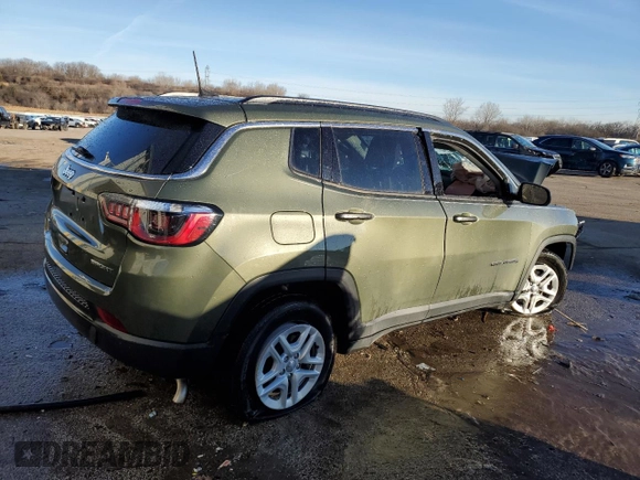 2021 Jeep Compass Sport with VIN 3C4NJDAB2MT517030, listed as a Copart auction lot 42511855 with Not provided miles and Non repairable. Bid and sale history available at DreamBid. Image 3.