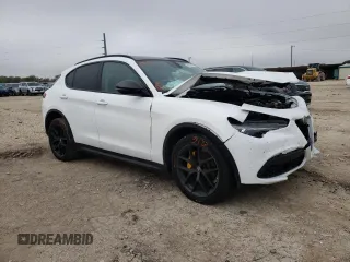 2019 Alfa Romeo Stelvio Sport z VIN ZASPAKAN5K7C57383, wystawiony jako Copart lot #65639402 z przebiegiem Nie podano mil oraz . Historia ofert i sprzedaży dostępna na DreamBid. Obrazek 1.