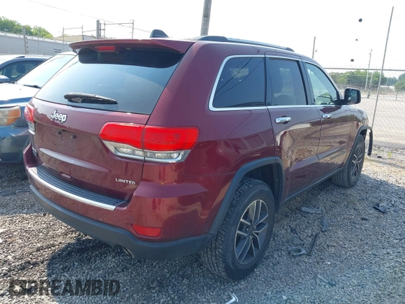 2019 Jeep Grand Cherokee Limited with VIN 1C4RJFBG9KC554415, listed as a IAAI auction lot 42417332 with 136,370 mi miles and . Bid and sale history available at DreamBid. Image 4.