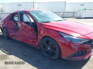 2021 Hyundai Elantra N Line z VIN KMHLR4AF7MU147407, wystawiony jako IAAI lot #42313077 z przebiegiem 124 298 mil mil oraz . Historia ofert i sprzedaży dostępna na DreamBid. Obrazek 6.