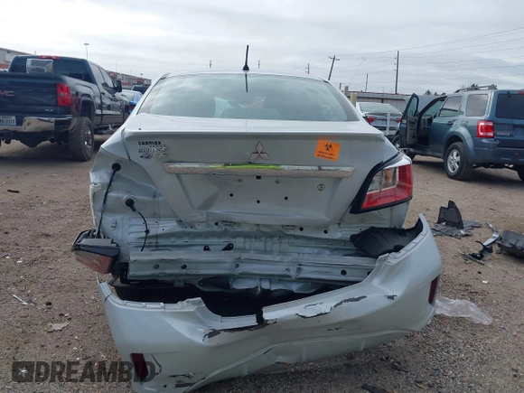 2022 Mitsubishi Mirage ES with VIN ML32FUFJXNHF05539, listed as a IAAI auction lot 41545670 with Not provided miles and . Bid and sale history available at DreamBid. Image 12.