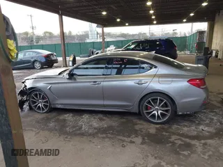 2021 Genesis G70 2.0T Sport with VIN KMTG24LA7MU067165, listed as a IAAI auction lot 41441008 with 43,792 mi miles. Bid and sale history available at carsss.com. Image 14.