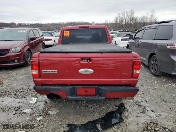 2008 Ford Ranger XLT with VIN 1FTYR44U48PB14387, listed as a Copart auction lot 85866864 with 97,677 mi miles and Salvage Title. Bid and sale history available at carsss.com. Image 6.