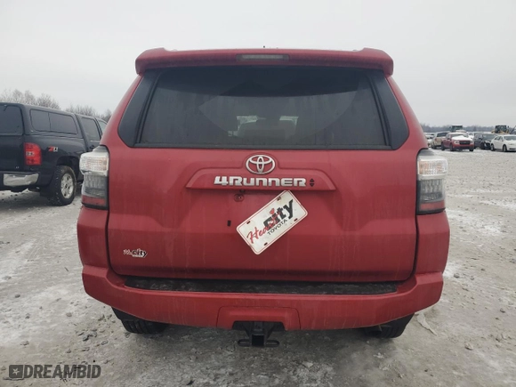 2022 Toyota 4Runner SR5 Premium with VIN JTENU5JR1N6013456, listed as a Copart auction lot 83526424 with 0 mi miles and Salvage Title. Bid and sale history available at carsss.com. Image 6.
