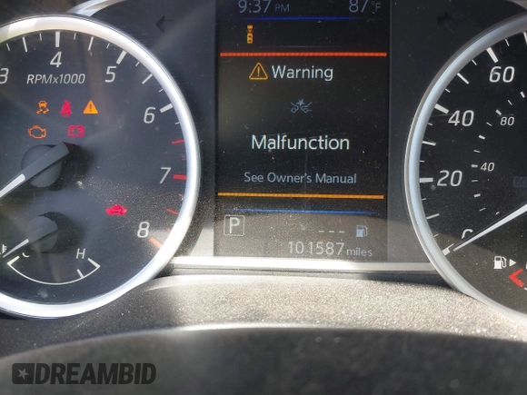 2019 Nissan Sentra S with VIN 3N1AB7AP5KY203397, listed as a IAAI auction lot 41783825 with 101,587 mi miles. Bid and sale history available at carsss.com. Image 7.