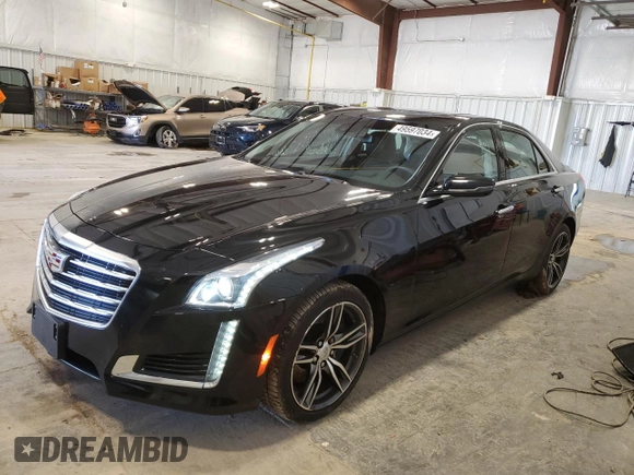 2018 Cadillac CTS Luxury AWD with VIN 1G6AX5SS1J0127341, listed as a Copart auction lot 49597034 with 48,286 mi miles and Salvage Title. Bid and sale history available at DreamBid. Image 1.