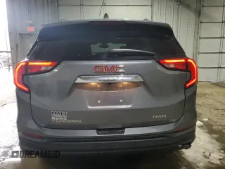 2021 GMC Terrain SLE with VIN 3GKALTEV4ML375503, listed as a Copart auction lot 43544345 with 53,887 mi miles and Salvage Title. Bid and sale history available at carsss.com. Image 6.