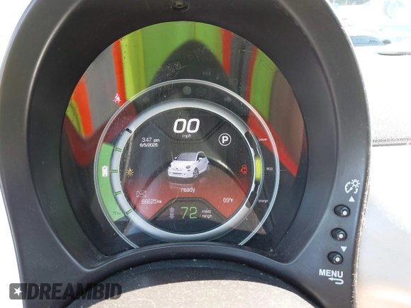 2014 FIAT 500e with VIN 3C3CFFGE2ET266747, listed as a IAAI auction lot 42394815 with 66,625 mi miles and . Bid and sale history available at DreamBid. Image 7.
