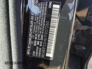 2007 Mercedes-Benz C 230 Sport with VIN WDBRF52H87F857260, listed as a Copart auction lot 51708465 with 157,435 mi miles and Salvage Title. Bid and sale history available at DreamBid. Image 12.