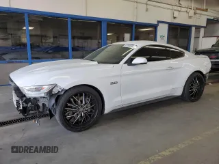 2015 Ford Mustang GT with VIN 1FA6P8CF1F5358195, listed as a Copart auction lot 61500965 with 66,857 mi miles and Salvage title. Bid and sale history available at DreamBid. Image 1.