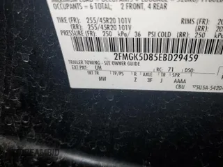 2014 Ford Flex Limited with VIN 2FMGK5D85EBD29459, listed as a Copart auction lot 86785874 with 122,893 mi miles and Salvage Title. Bid and sale history available at carsss.com. Image 13.