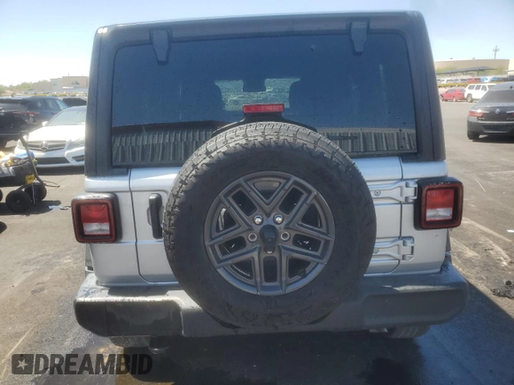 2024 Jeep Wrangler Sport S z VIN 1C4PJXDN2RW273882, wystawiony jako Copart lot #63977305 z przebiegiem 31 610 mil mil oraz Czysty tytuł • Clean title. Historia ofert i sprzedaży dostępna na DreamBid. Obrazek 6.