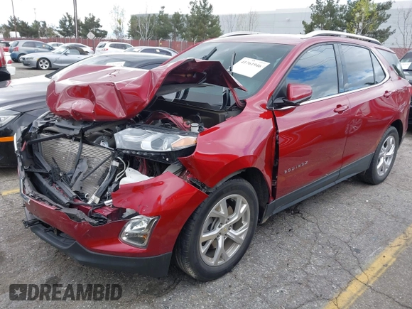 2020 Chevrolet Equinox LT with VIN 2GNAXLEX7L6276783, listed as a IAAI auction lot 41761946 with 50,673 mi miles. Bid and sale history available at carsss.com. Image 2.