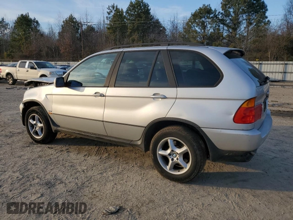 2002 BMW X5 3.0i with VIN 5UXFA53532LP56403, listed as a Copart auction lot 45882905 with 103,329 mi miles and Salvage Title. Bid and sale history available at carsss.com. Image 2.