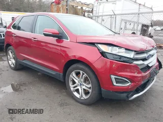 2015 Ford Edge Titanium z VIN 2FMTK4K94FBB69970, wystawiony jako IAAI lot #41982057 z przebiegiem 97 422 mil mil oraz . Historia ofert i sprzedaży dostępna na DreamBid. Obrazek 1.