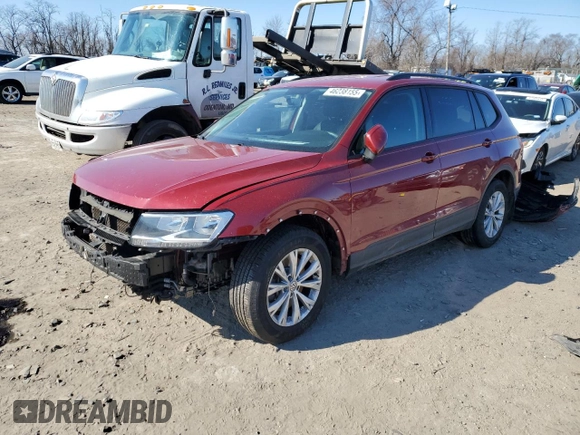 2019 Volkswagen Tiguan S with VIN 3VV1B7AX6KM080196, listed as a Copart auction lot 46238155 with 122,852 mi miles and Salvage title. Bid and sale history available at DreamBid. Image 1.
