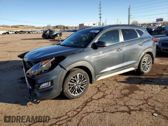 2019 Hyundai Tucson Ultimate with VIN KM8J3CAL0KU021847, listed as a Copart auction lot 42259255 with 70,524 mi miles and Salvage Title. Bid and sale history available at carsss.com. Image 1.