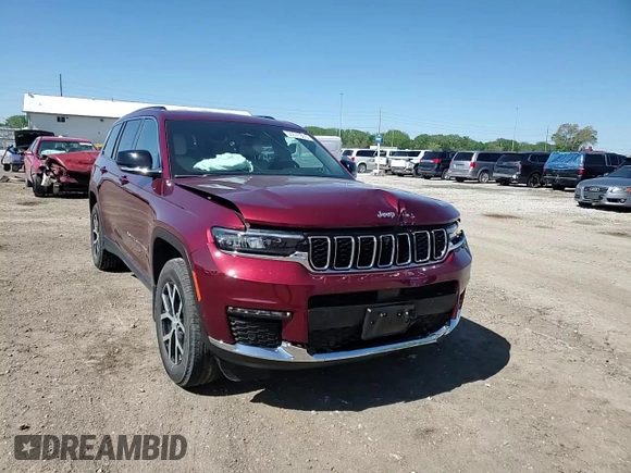 2024 Jeep Grand Cherokee Limited with VIN 1C4RJKBG3R8916325, listed as a Copart auction lot 55571865 with 35,657 mi miles and Salvage title. Bid and sale history available at DreamBid. Image 14.