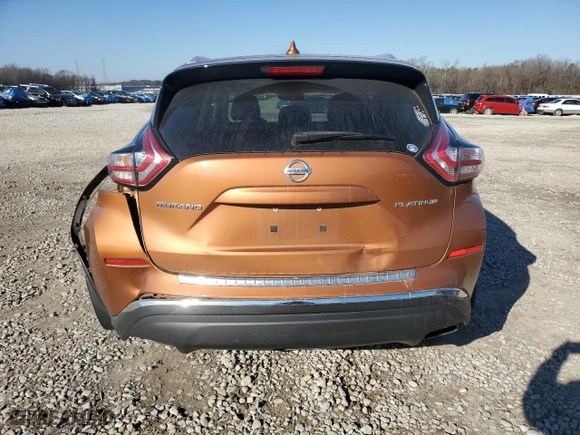2017 Nissan Murano SV with VIN 5N1AZ2MGXHN119956, listed as a Copart auction lot 46049085 with 159,935 mi miles and Salvage Title. Bid and sale history available at carsss.com. Image 6.