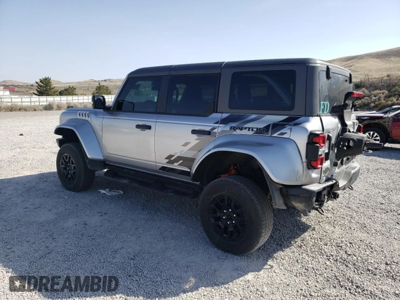2024 Ford Bronco Raptor с VIN 1FMEE0RR4RLA49847, выставлен на аукционе Copart как лот 51948125 с пробегом 1 891 миль миль и Списание • Salvage title. История ставок и продаж доступна на DreamBid. Изображение 2.