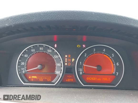 2003 BMW 7 Series 745i with VIN WBAGL63493DP67766, listed as a IAAI auction lot 41276771 with 92,681 mi miles and . Bid and sale history available at DreamBid. Image 7.