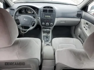 2008 Kia Spectra EX with VIN KNAFE122885580609, listed as a Copart auction lot 54198115 with Not Provided miles and Salvage Title. Bid and sale history available at DreamBid. Image 8.