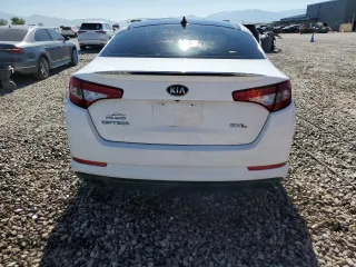 2013 Kia Optima SX with VIN 5XXGR4A60DG213906, listed as a Copart auction lot 60121165 with 121,559 mi miles and Salvage title. Bid and sale history available at DreamBid. Image 6.