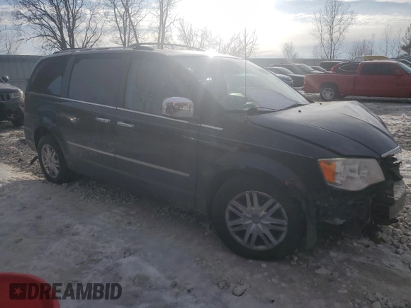 2010 Chrysler Town & Country Limited with VIN 2A4RR7DX2AR387410, listed as a Copart auction lot 43850825 with 174,436 mi miles and Clean Title. Bid and sale history available at carsss.com. Image 4.