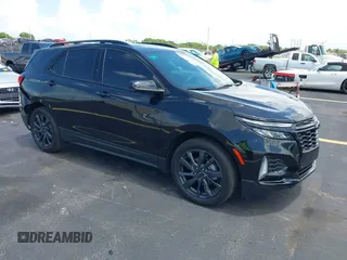 2024 Chevrolet Equinox RS with VIN 3GNAXMEGXRL108663, listed as a IAAI auction lot 42508860 with 15,675 mi miles and . Bid and sale history available at DreamBid. Image 1.
