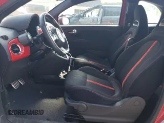 2015 FIAT 500 Abarth with VIN 3C3CFFFH6FT590412, listed as a Copart auction lot 62235855 with 67,892 mi miles and Clean title. Bid and sale history available at DreamBid. Image 7.