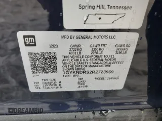 2024 Cadillac XT5 AWD Premium Luxury z VIN 1GYKNDRS2RZ723969, wystawiony jako Copart lot #53135435 z przebiegiem 2 279 mil mil oraz Szkoda całkowita • Salvage title. Historia ofert i sprzedaży dostępna na DreamBid. Obrazek 15.