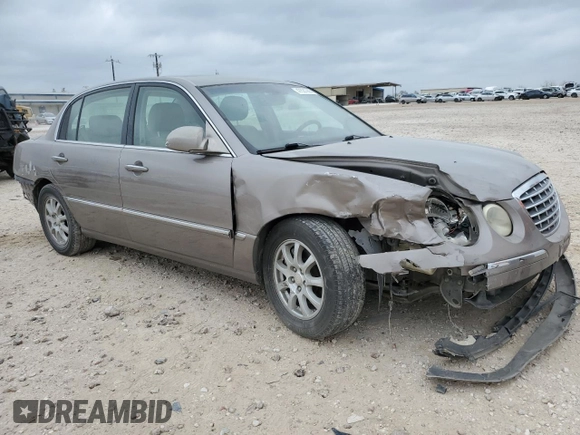 2008 Kia Amanti with VIN KNALD125585167501, listed as a Copart auction lot 47531285 with 152,898 mi miles and Salvage Title. Bid and sale history available at carsss.com. Image 4.