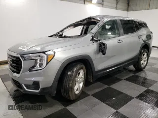 2023 GMC Terrain SLE with VIN 3GKALMEGXPL210714, listed as a Copart auction lot 49721045 with 69,677 mi miles and Salvage Title. Bid and sale history available at carsss.com. Image 1.