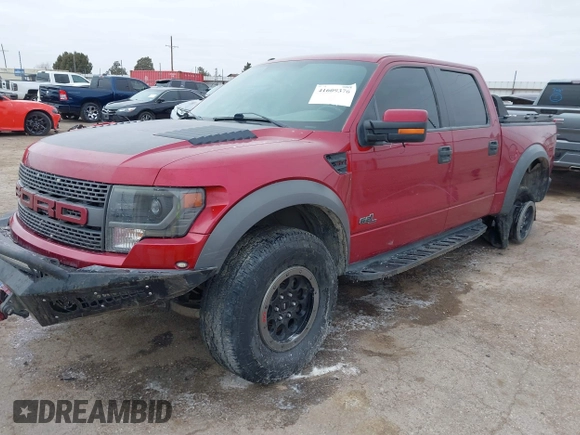 2014 Ford F-150 SVT Raptor with VIN 1FTFW1R61EFC00041, listed as a IAAI auction lot 41609376 with 119,325 mi miles and . Bid and sale history available at carsss.com. Image 18.