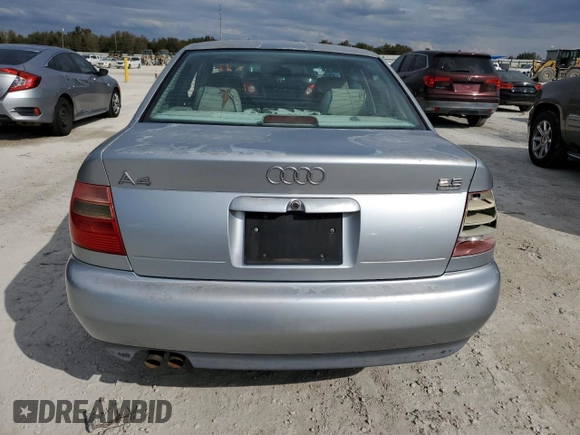 1998 Audi A4 with VIN WAUED28D7WA102408, listed as a Copart auction lot 77905754 with Not provided miles and Non repairable. Bid and sale history available at DreamBid. Image 6.