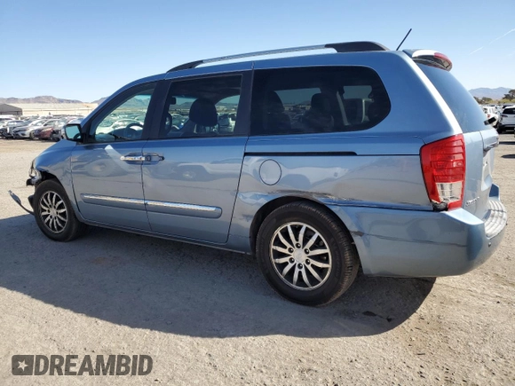 2011 Kia Sedona EX with VIN KNDMH4C79B6377419, listed as a Copart auction lot 46674335 with 159,436 mi miles and Salvage Title. Bid and sale history available at carsss.com. Image 2.
