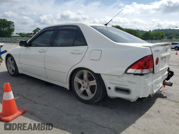 2001 Lexus IS 300/350 z VIN JTHBD182X10020782, wystawiony jako Copart lot #55508775 z przebiegiem 207 762 mil mil oraz Szkody całkowita. Historia ofert i sprzedaży dostępna na DreamBid. Obrazek 2.