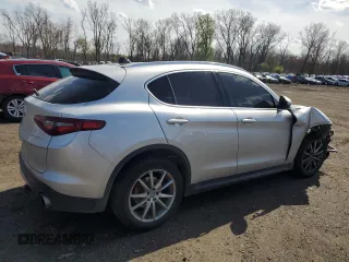 2018 Alfa Romeo Stelvio Ti with VIN ZASFAKBN8J7B78895, listed as a Copart auction lot 54247365 with 125,837 mi miles and Salvage Title. Bid and sale history available at carsss.com. Image 3.