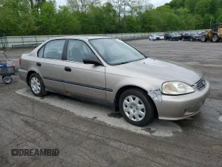 2000 Honda Civic LX with VIN 2HGEJ6678YH599507, listed as a Copart auction lot 56971495 with 163,040 mi miles and Clean Title. Bid and sale history available at DreamBid. Image 4.