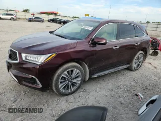 2017 Acura MDX Technology with VIN 5FRYD4H58HB011676, listed as a Copart auction lot 60608615 with 65,927 mi miles and Salvage title. Bid and sale history available at DreamBid. Image 1.