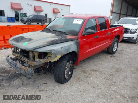 2011 Ram Dakota Bighorn/Lonestar with VIN 1D7RE3GK9BS608307, listed as a IAAI auction lot 41487115 with 1 mi miles. Bid and sale history available at carsss.com. Image 2.